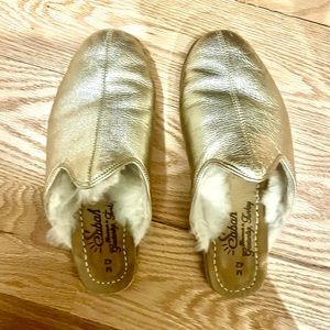 Sabah Fur Slides-handmade in turkey